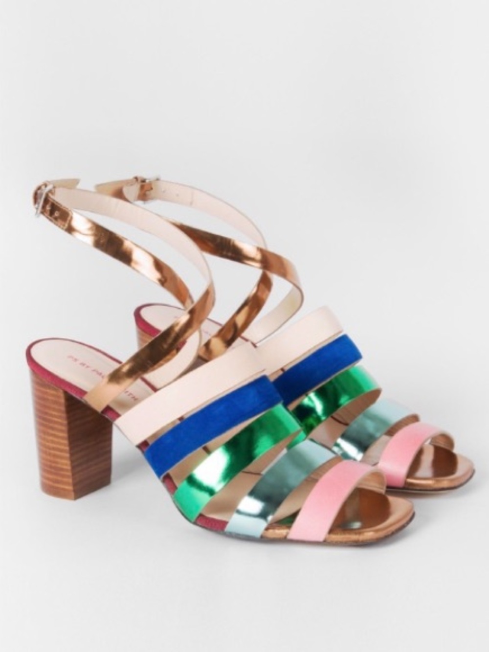 RARE Paul Smith ASA Metallic Leather Heels ~ size 36✨